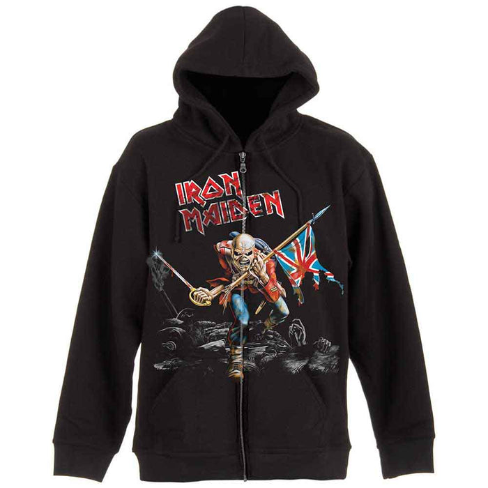 Iron Maiden Scuffed Trooper Small Zipped Hoodie