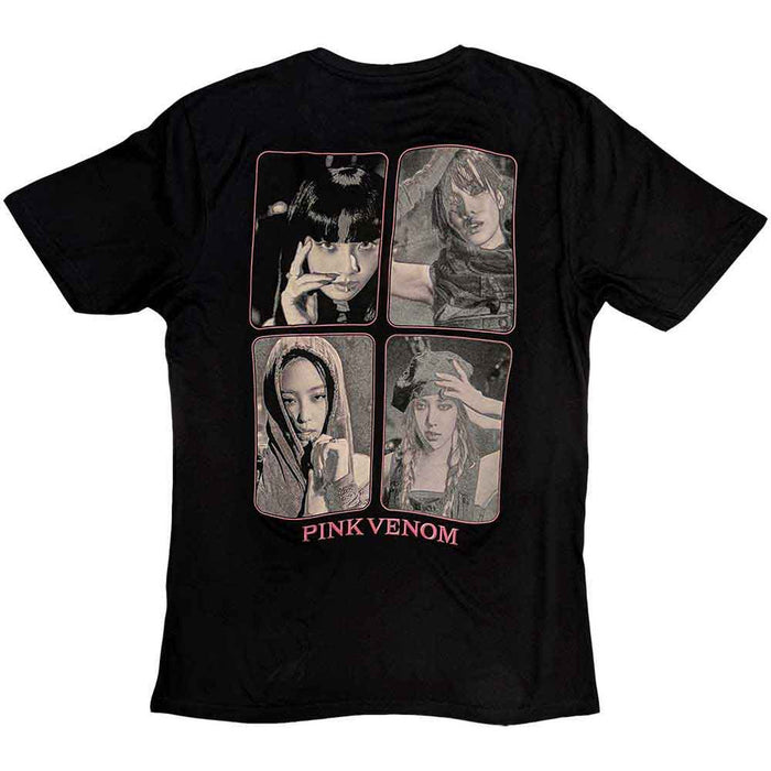 BLACKPINK Pink Venom Group Photo Black Medium T-Shirt