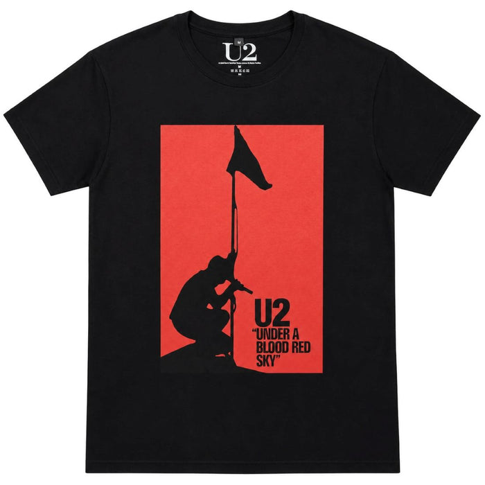 U2 Under A Blood Red Sky Black Medium T-Shirt