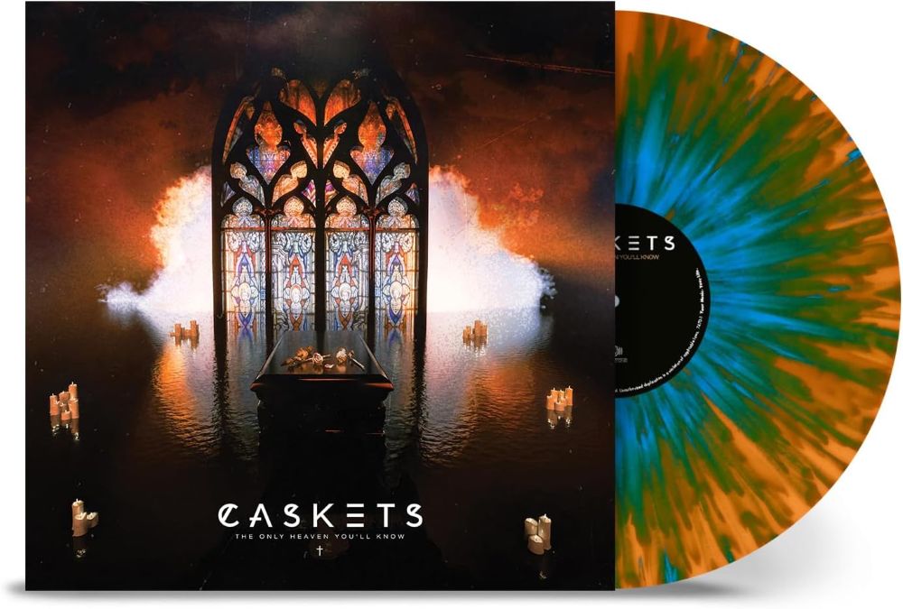 Caskets The Only Heaven You'll Know Vinyl LP Orange Sky Blue Splatter Colour 2025