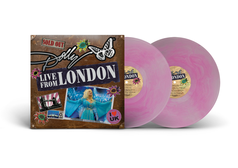 Dolly Parton Dolly: Live From London Vinyl LP Cotton Candy Colour 2025
