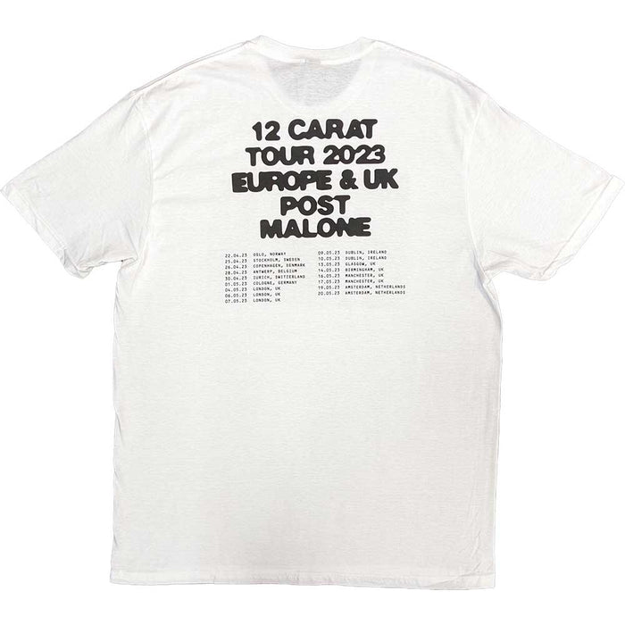 Post Malone Inflatable Butterfly 2023 Tour White Small T-Shirt