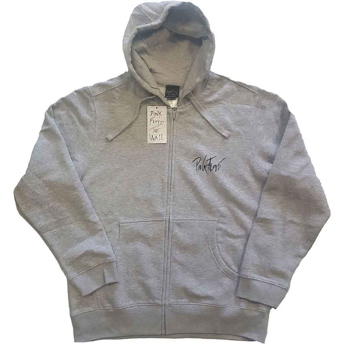 Pink Floyd The Wall Faded Hammers Logo Grey Medium Hoodie