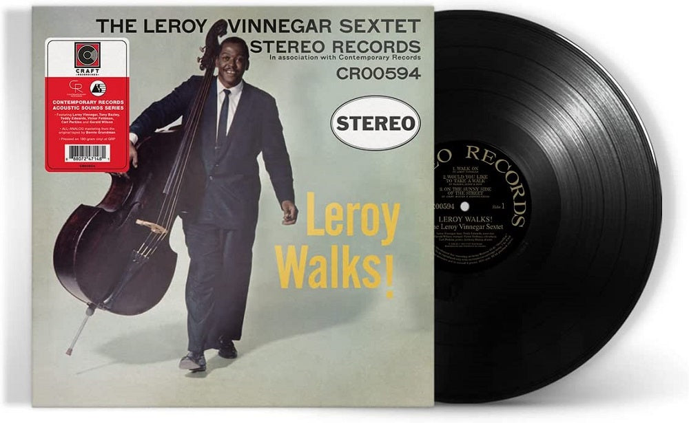 Leroy Vinnegar Leroy Walks! Vinyl LP Remastered 2023