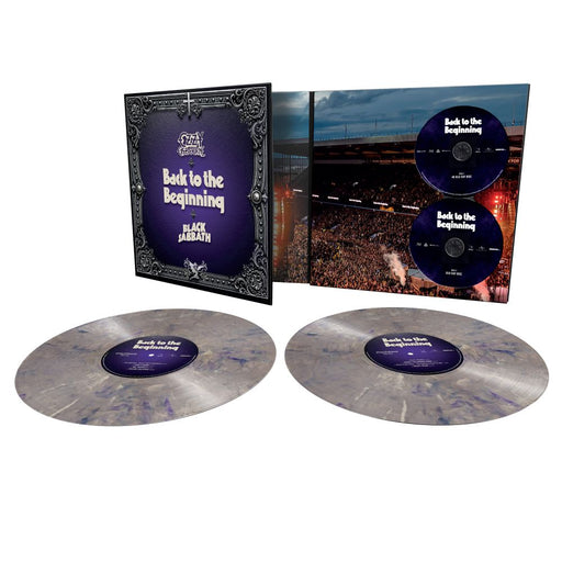 Ozzy Osbourne & Black Sabbath Back To The Beginning Vinyl LP Silver & Purple Metallic Colour + Blu-ray