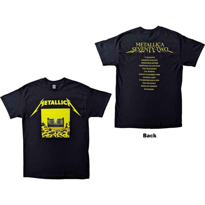 Metallica 72 Seasons Squared Cover Black Large T-Shirt