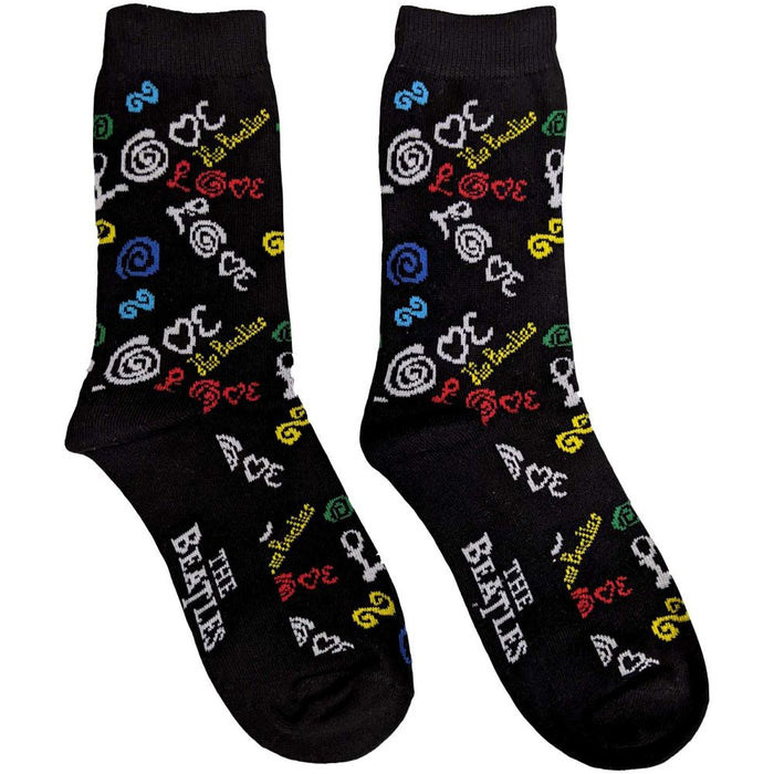 The Beatles Ladies Ankle Socks: Love (Uk Size 4 - 7)