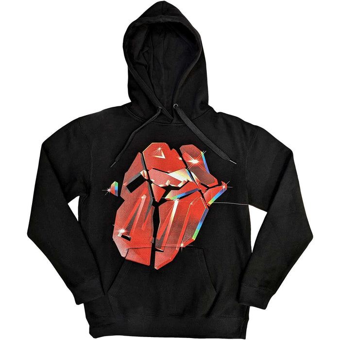 Rolling Stones Hackney Diamonds Lick Black Small Unisex Hoodie