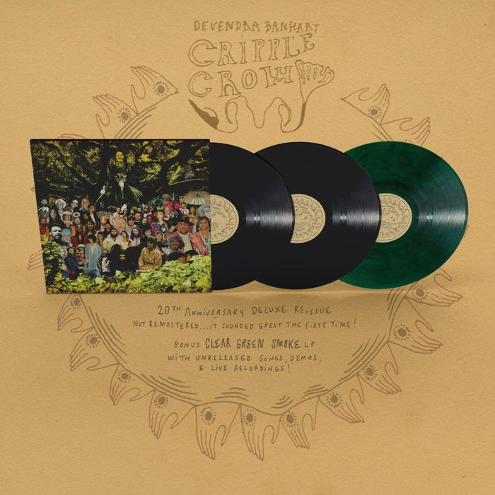 Devendra Banhart Cripple Crow Vinyl LP Black & Clear Green Smoke Colour 2025