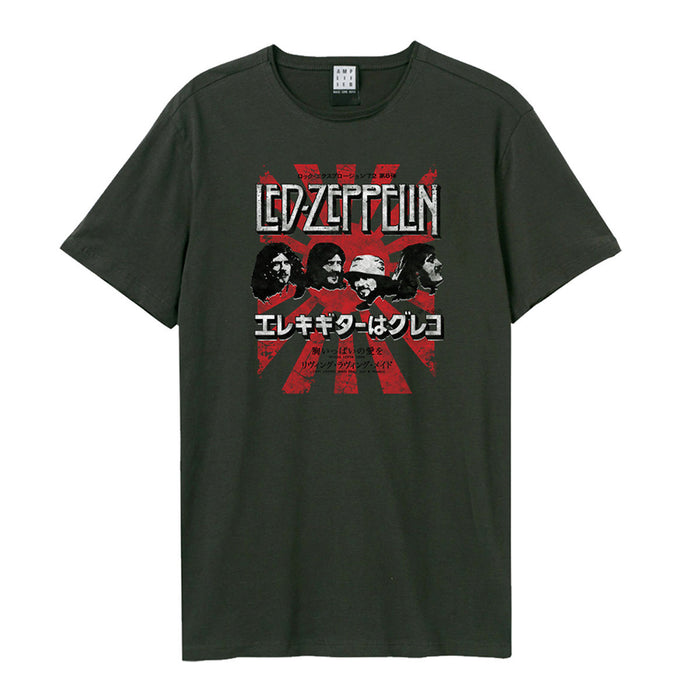Led Zeppelin Burst Amplified Charcoal XXL Unisex T-Shirt