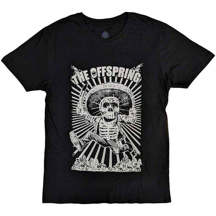 The Offspring Jumping Skeleton Black Medium T-Shirt