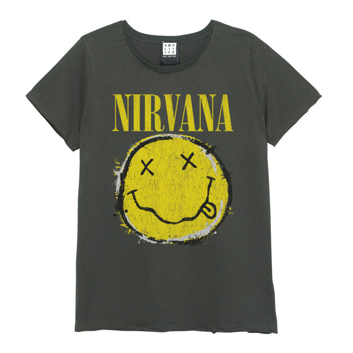 Nirvana Worn Out Amplified Charcoal X-Large Unisex T-Shirt