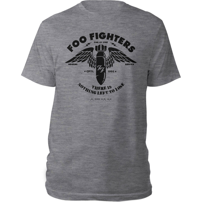 Foo Fighters Stencil Grey Medium T-Shirt