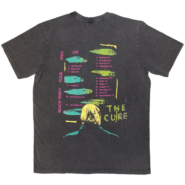 The Cure Beach Party Tour '86 Charcoal Grey Medium T-Shirt