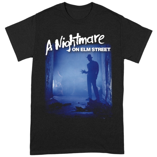 Nightmare On Elm Street Freddy Is Waiting Black XL Unisex T-Shirt