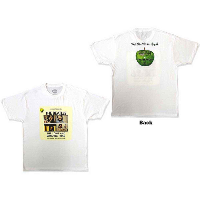 The Beatles Vintage Long & Winding Road White Small T-Shirt
