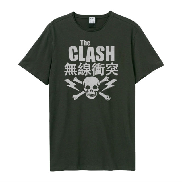 The Clash Bolt Amplified Charcoal Large Unisex T-Shirt