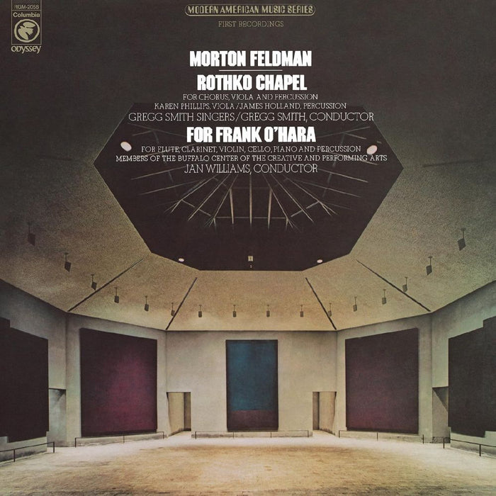 Morton Feldman Rothko Chapel/For Frank O'Hara (50th Anniversary) Vinyl LP Due Out 09/01/26