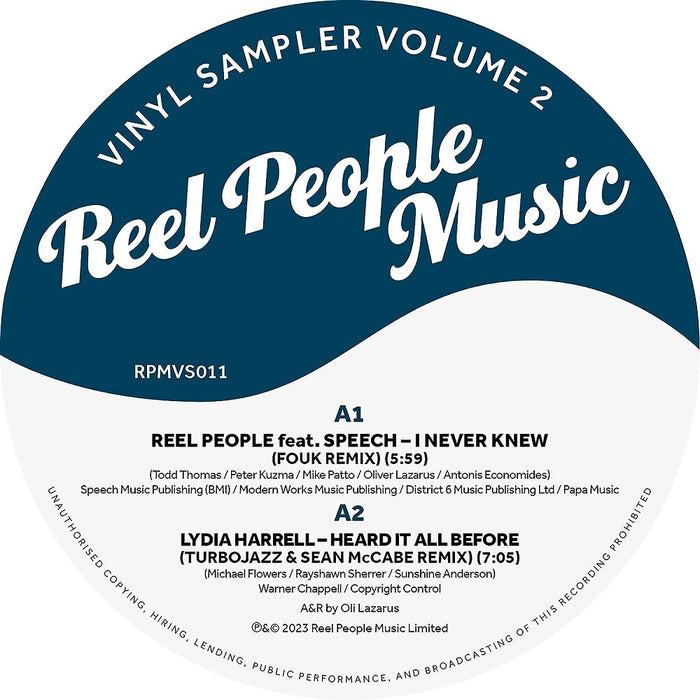 Reel People Music Sampler Volume 2 Vinyl EP 2023