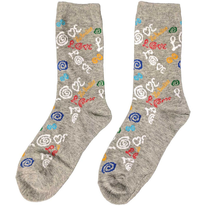 The Beatles Ladies Ankle Socks: Love (Uk Size 4 - 7)