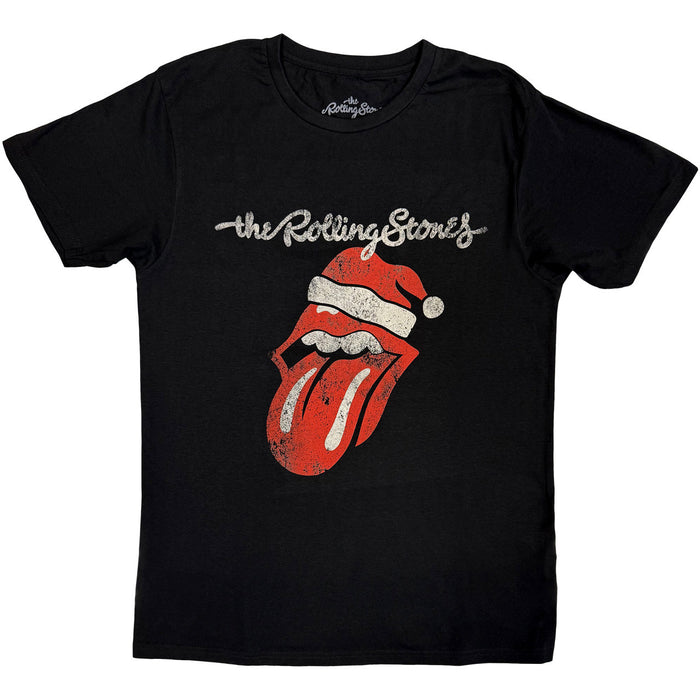 The Rolling Stones Santa Lick Black Medium T-Shirt