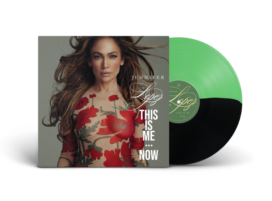 Jennifer Lopez This Is Me...Now Vinyl LP Spring Green/Black Colour & Exclusive Cover Art 2024