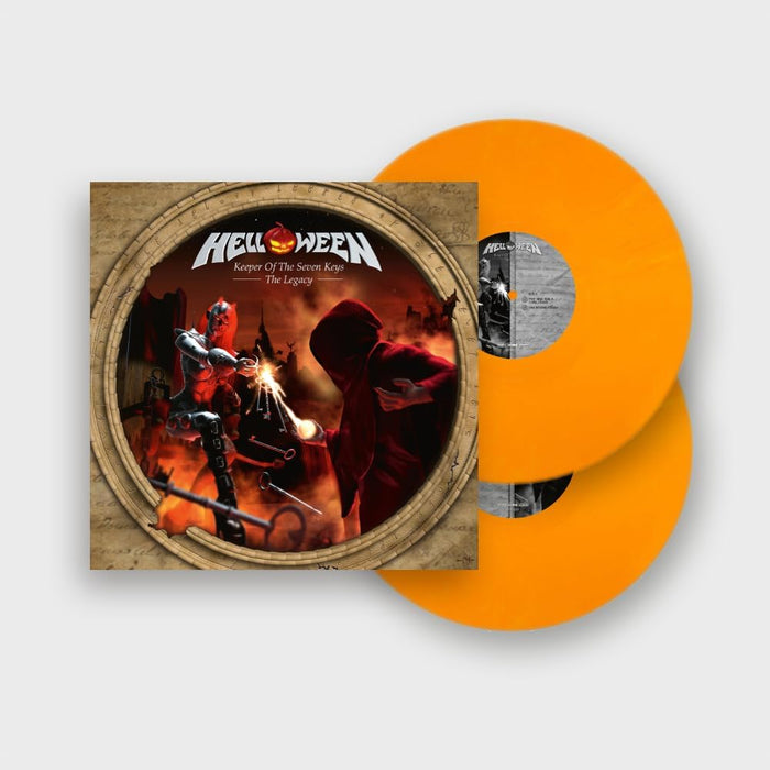 Helloween Keeper Of The Seven Keys: The Legacy Vinyl LP Red, Orange & White Marbled Colour 2023