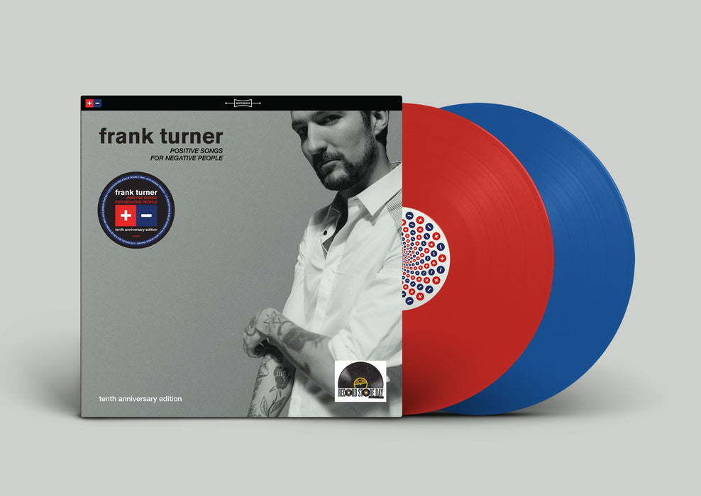 Frank Turner Positive Songs For Negative People (10th Anniversary Edition) Vinyl LP Red & Blue Colour RSD 2025