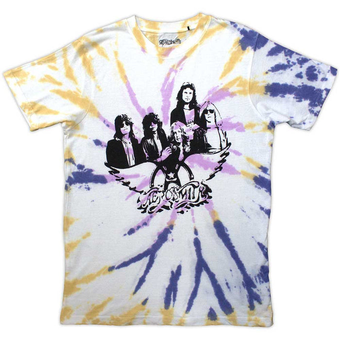Aerosmith Photo Wings Wash Natural X-Large T-Shirt