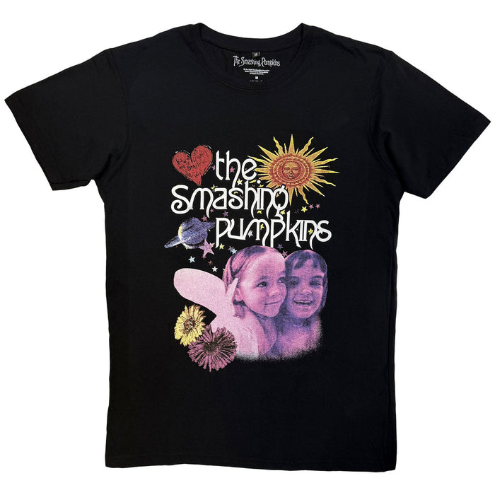 Smashing Pumpkins Celestial Collage Black Medium T-Shirt