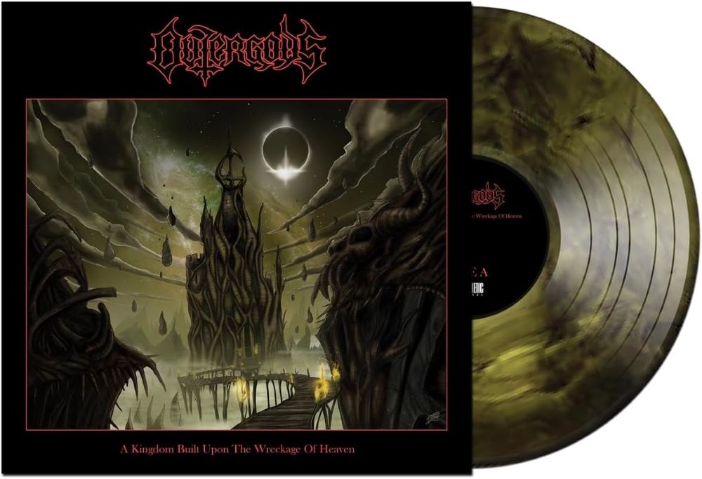 Outergods A Kingdom Built Upon The Wreckage of Heaven Vinyl LP Galaxy Yellow & Black Colour 2023