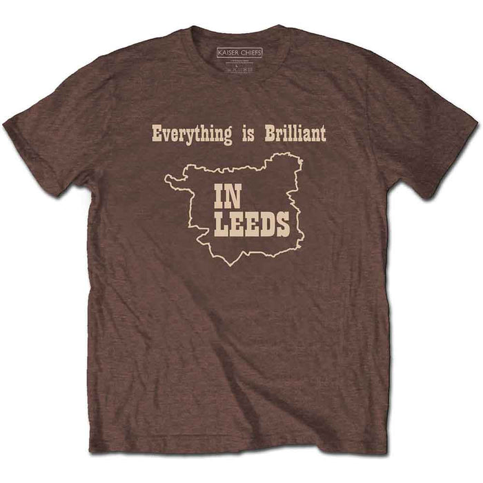 Kaiser Chiefs Everything Is Brilliant Brown X-Large T-Shirt