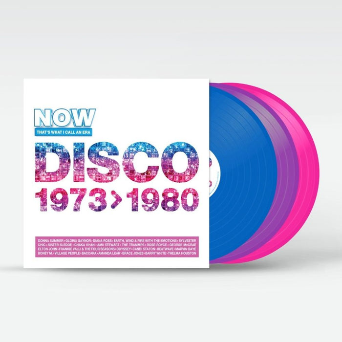 NOW That's What I Call An Era - Disco: 1973-1980 Vinyl LP Blue, Violet & Pink Colour 2025