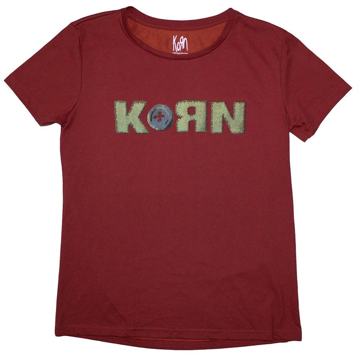 Korn Doll Issues Red Ladies Large T-Shirt