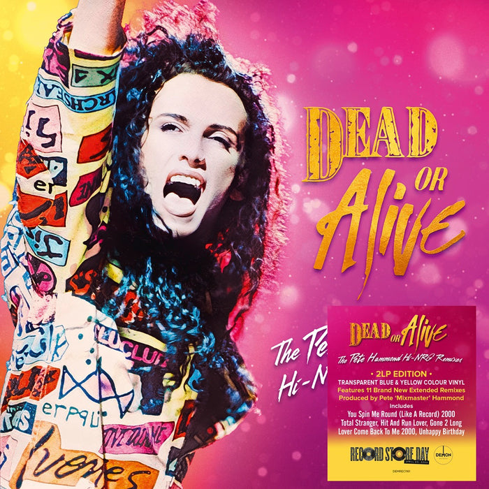 Dead Or Alive The Pete Hammond Hi-Nrg Remixes Vinyl LP Transparent Blue & Yellow Colour RSD 2024