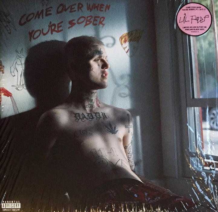 Lil Peep Come Over When You're Sober Pt. 1 + 2 Vinyl LP Pink