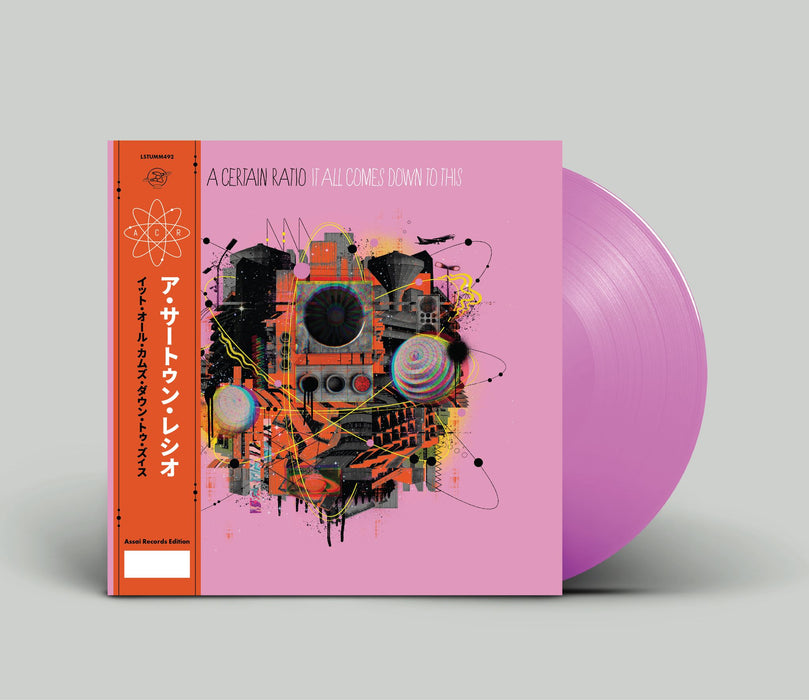 A Certain Ratio It All Comes Down to This Vinyl LP Signed Assai Obi Edition Neon Pink Bio Colour 2024