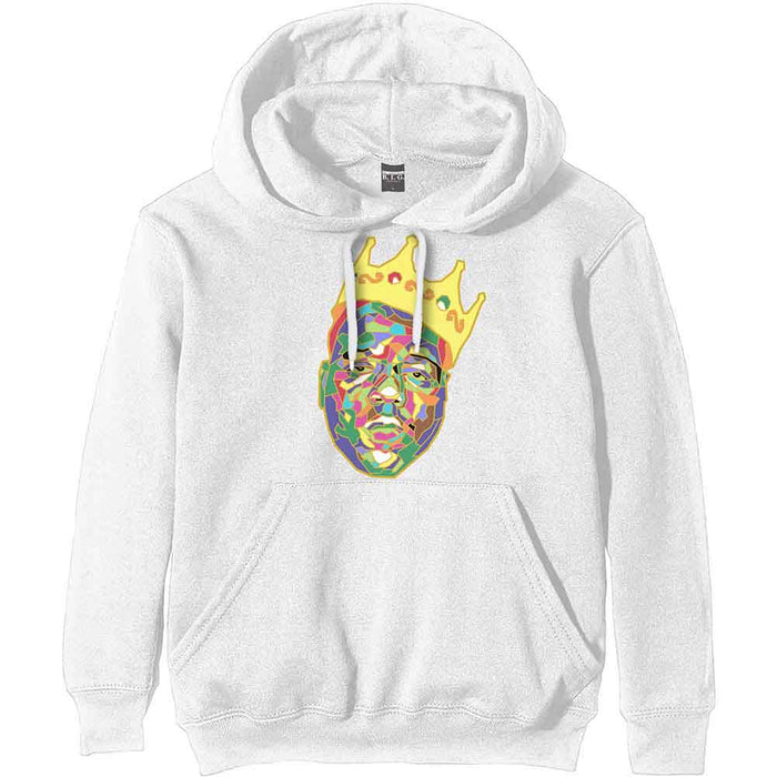 Biggie Smalls Crown White Medium Hoodie