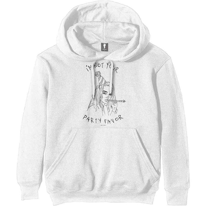 Billie Eilish Party Favor White XX-Large Hoodie