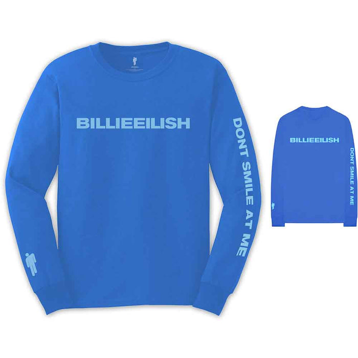 Billie Eilish Smile Blue X-Large Unisex T-Shirt