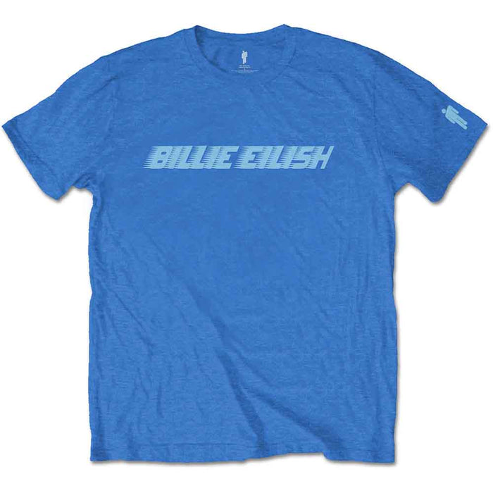 Billie Eilish Racer Logo Blue Small Unisex T-Shirt