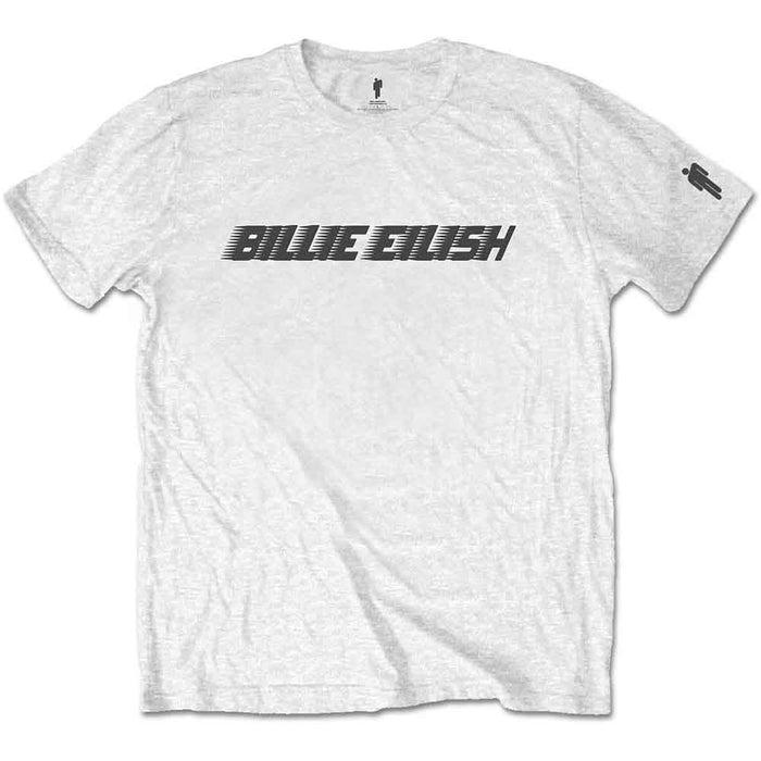 Billie Eilish Black Racer Logo White X-Large Unisex T-Shirt