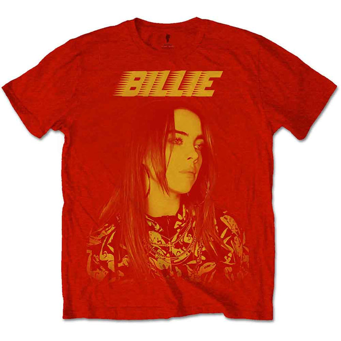 Billie Eilish Racer Logo Jumbo Red X-Large Unisex T-Shirt
