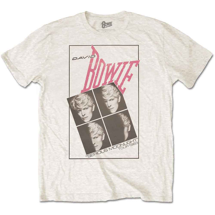 Bowie Serious Moonlight White X-Large Unisex T-Shirt