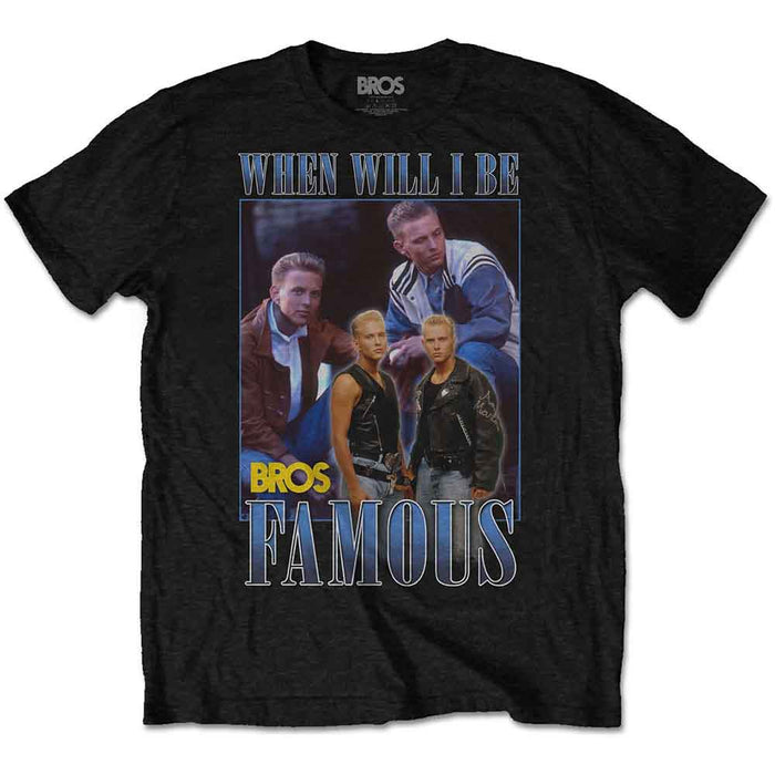 Bros Famous Homage Black Medium Unisex T-Shirt