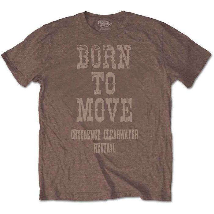 Creedence Clearwater Born To Move Brown Small Unisex T-Shirt