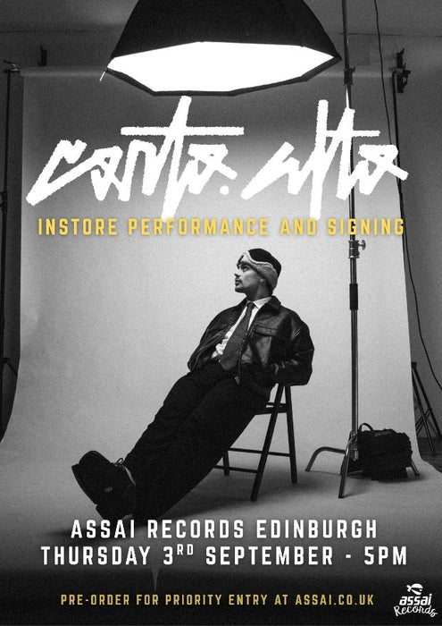 corto.alto Instore Performance & Signing Edinburgh Priority Entry with Pre-Order (5pm Thursday 3rd September 2026)