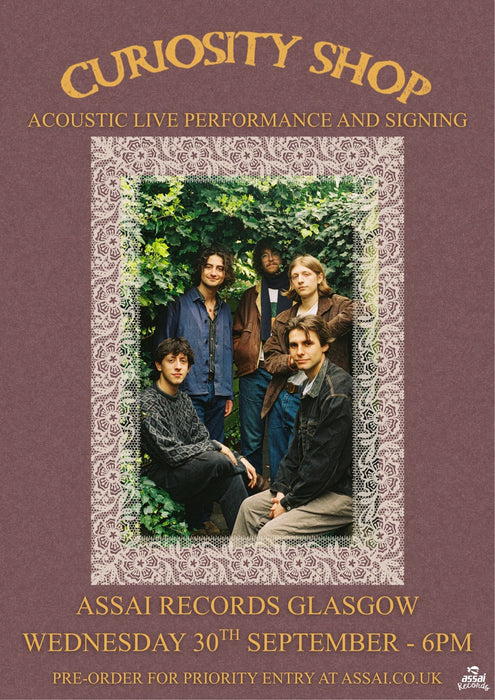 Curiosity Shop Bound For The Sky Instore Performance & Signing Glasgow Priority Entry with Pre-Order (6pm Wednesday 30th September 2026)