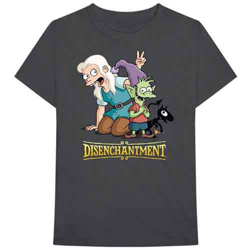 Disenchantment Group Charcoal X-Large Unisex T-Shirt