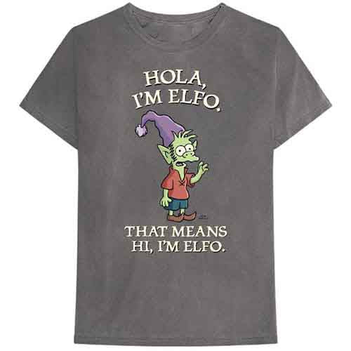 Disenchantment Hola I'm Elfo Charcoal Medium Unisex T-Shirt